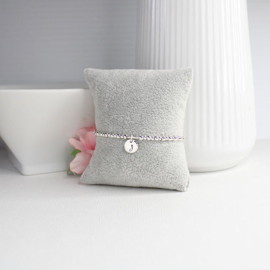 Personalized Initial Ball Bead Bracelet - Mia