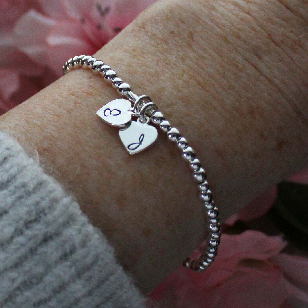 Valentina — Personalized Initial Ball Bead Bracelet