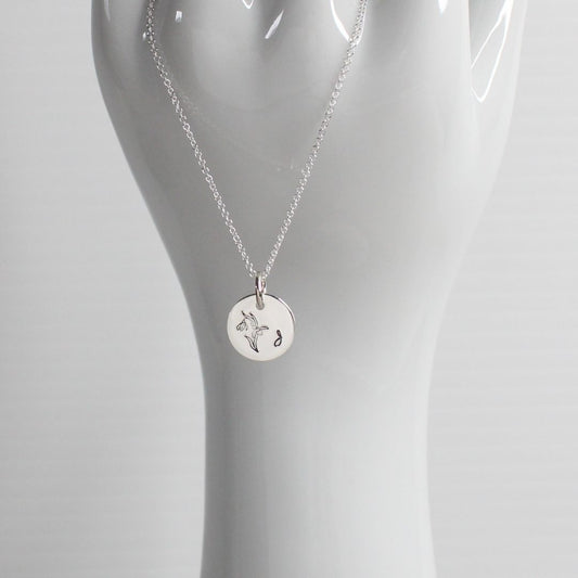 January Birth Flower Pendant Necklace – Snow Drop Bella Love Drop