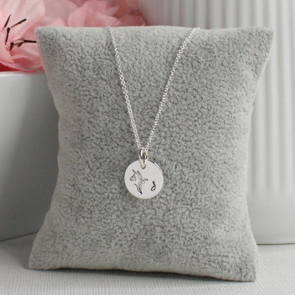 January Birth Flower Pendant Necklace – Snow Drop Bella Love Drop