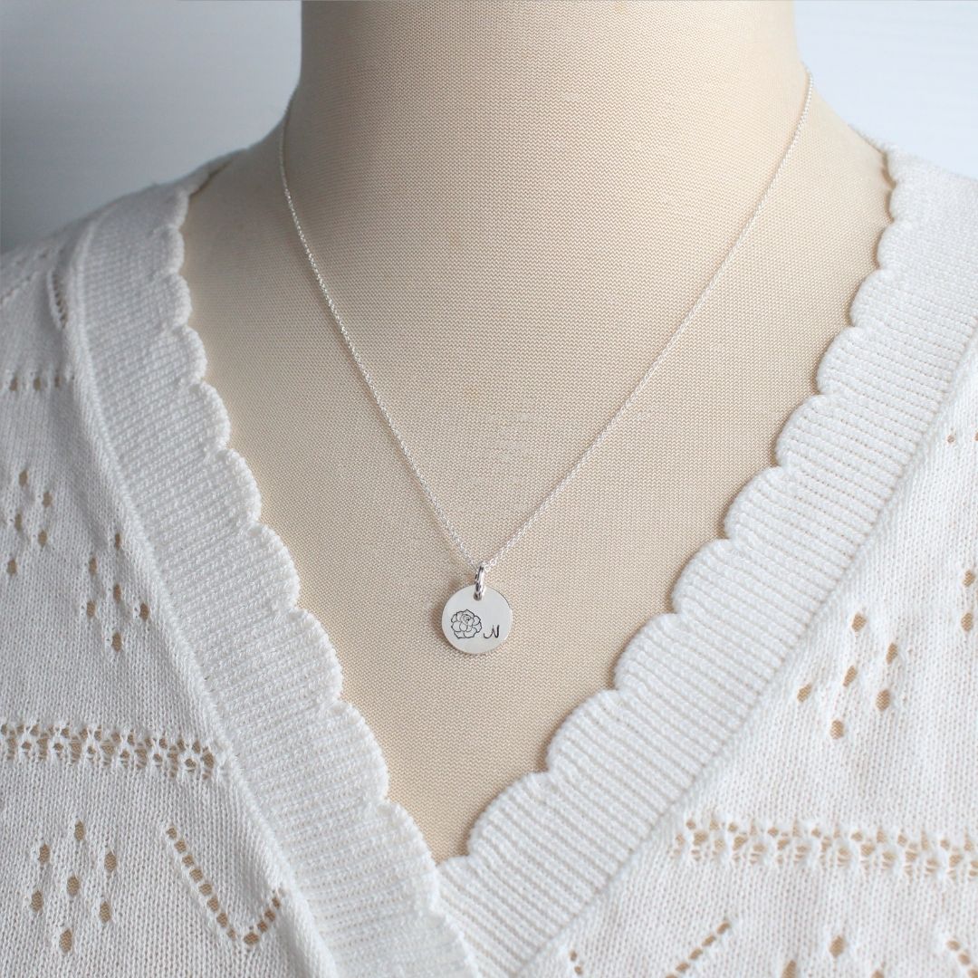 June Birth Flower Pendant Necklace – Rose Bella Love Drop