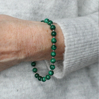 Malachite Gemstone Bracelet - Verde