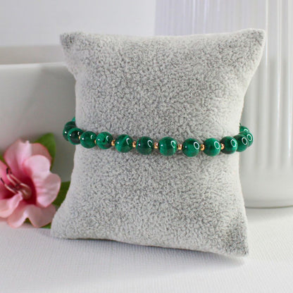 Malachite Gemstone Bracelet - Verde