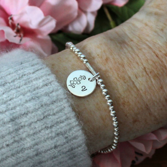 May Birth Flower Bracelet – Lily of the Valley Bella Love Drop