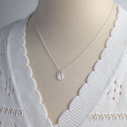 Initial in Heart Pendant Necklace - Mia Love Drop