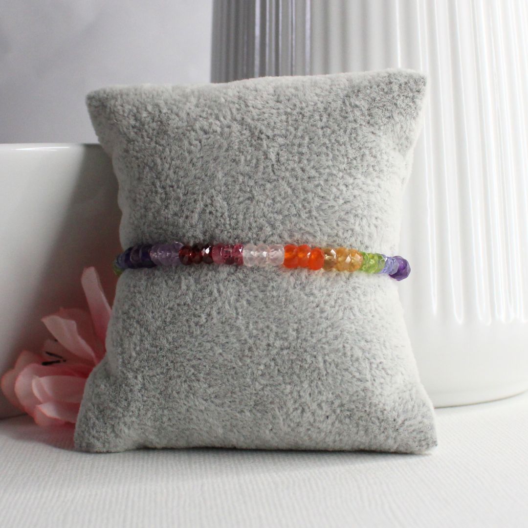 Rainbow Gemstone Bracelet - Celestial