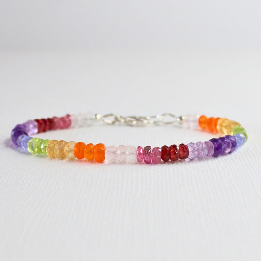 Rainbow Gemstone Bracelet - Celestial