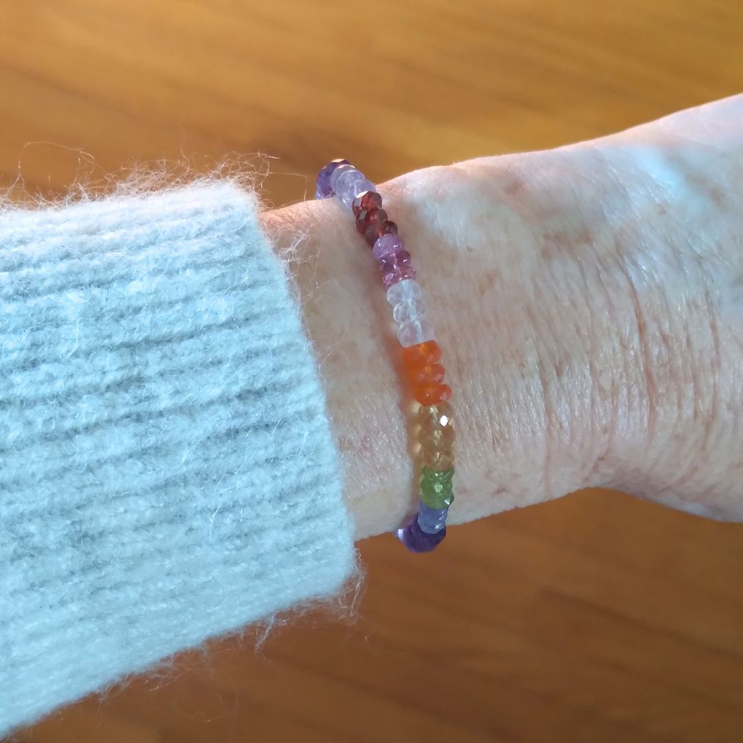 Rainbow Gemstone Bracelet - Celestial