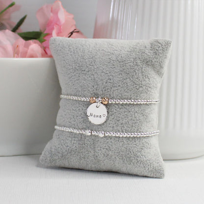 Personalized Bead Bracelet - Mama