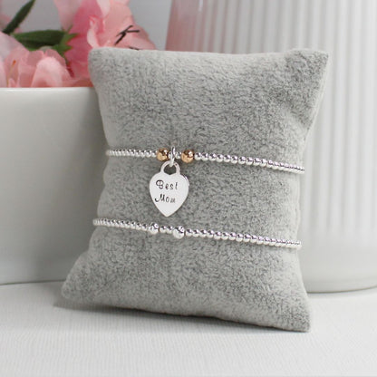 Personalized Bead Bracelet - Best Mom