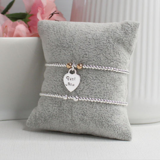 Personalized Bead Bracelet - Best Mom