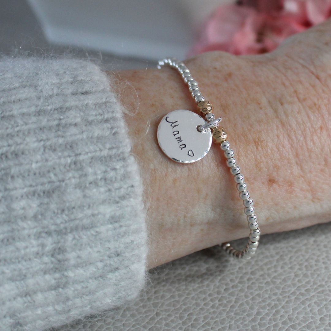 Personalized Bead Bracelet - Mama