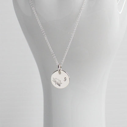 November Birth Flower Pendant Necklace – Chrysanthemum Bella Love Drop