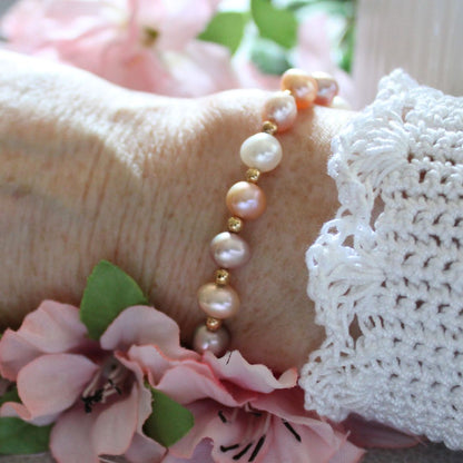 Pastel Freshwater Pearl Bracelet - Elysian