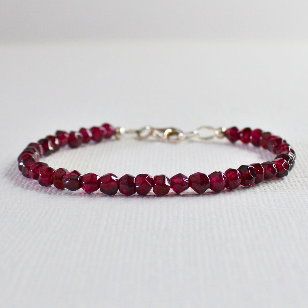 Rhodolite Garnet Bracelet - Pomegranate Kiss