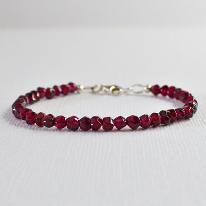 Rhodolite Garnet Bracelet - Pomegranate Kiss