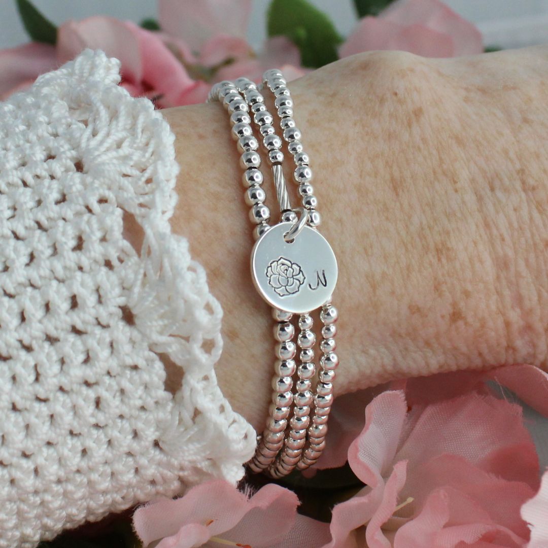 June Birth Flower Bracelet – Rose Bella Love Drop