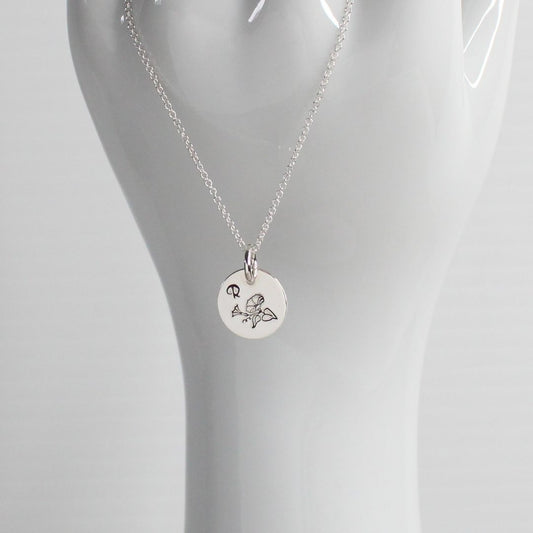 September Birth Flower Pendant Necklace – Morning Glory Bella Love Drop