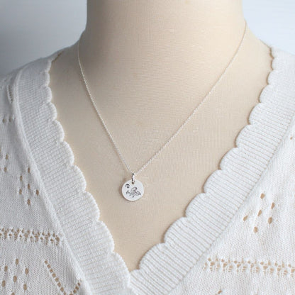 September Birth Flower Pendant Necklace – Morning Glory Bella Love Drop