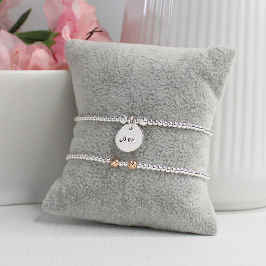 Personalized Bead Bracelet - Mom