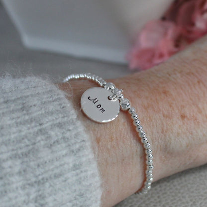 Personalized Bead Bracelet - Mom