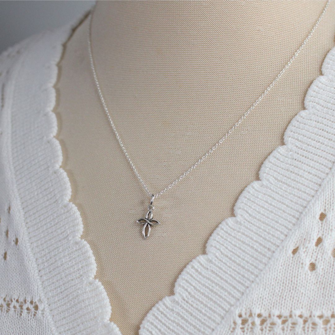 Avigayil Cross Birthstone Pendant Necklace