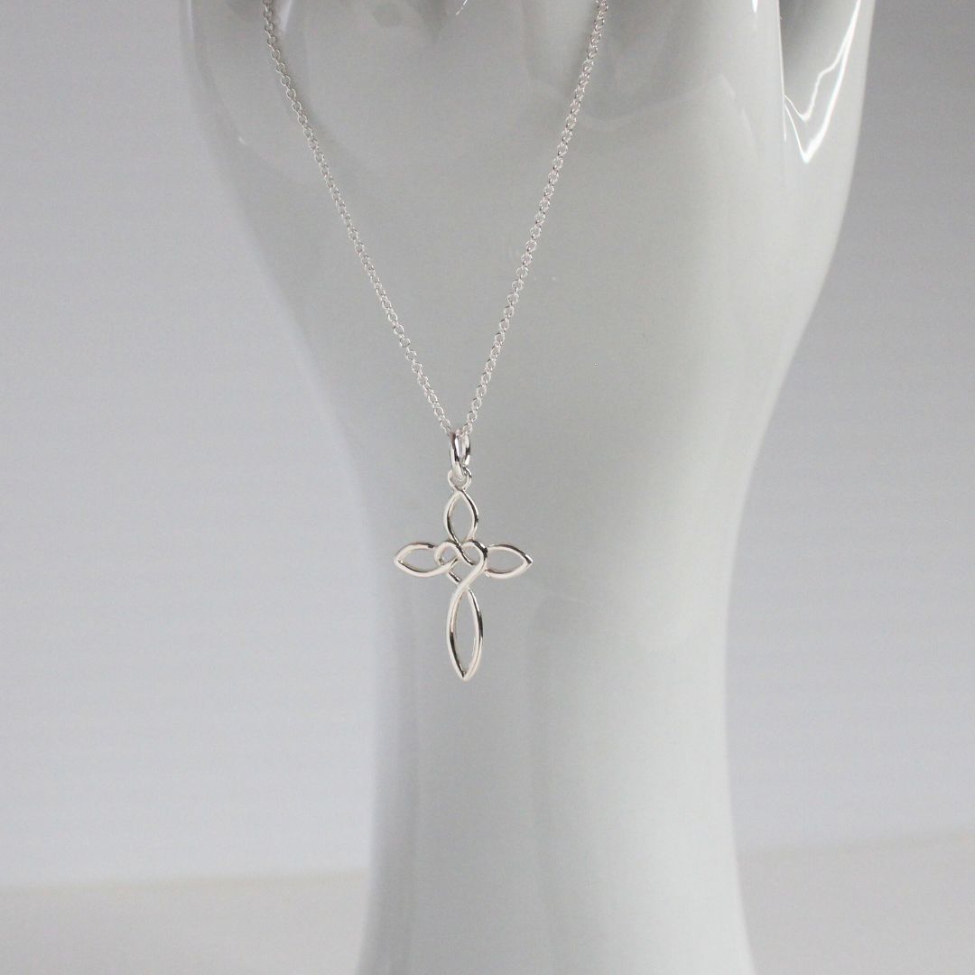Sarah Cross Birthstone Pendant Necklace