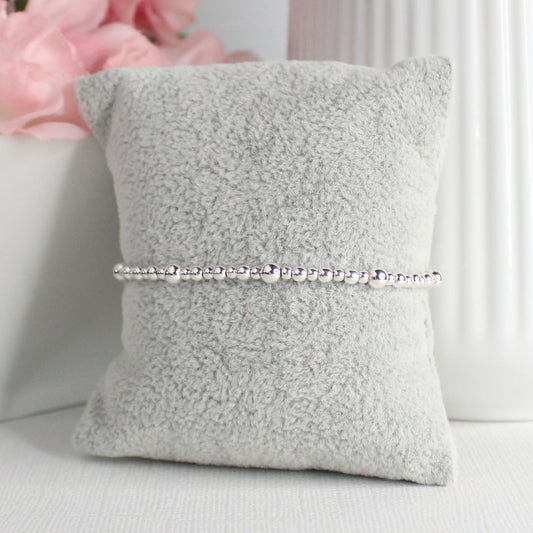 Sterling Silver Beaded Bracelet – Iris | Iconic Collection