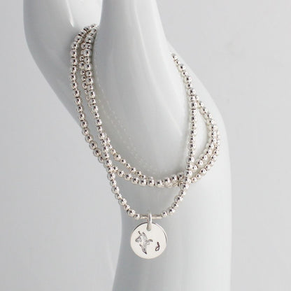 January Birth Flower Bracelet – Snow Drop Bella Love Drop