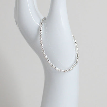 Sterling Silver Beaded Bracelet – Nora | Iconic Collection