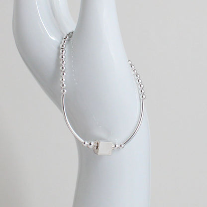 Sterling Silver Beaded Bracelet – Stella | Limited Edition - Iconic Collection