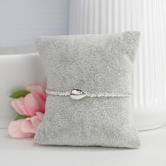 Sterling Silver Beaded Bracelet – Alice | Iconic Collection