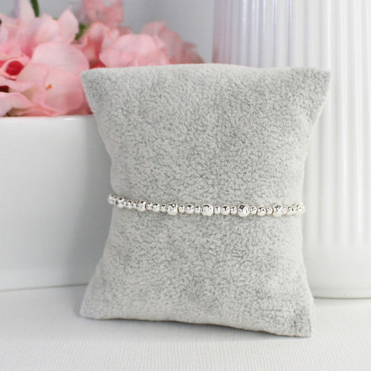 Sterling Silver Beaded Bracelet – Ivy | Iconic Collection