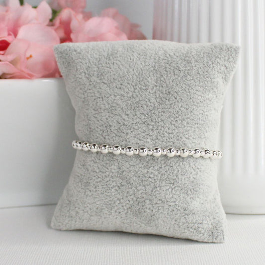 Sterling Silver Beaded Bracelet – Lydia | Iconic Collection