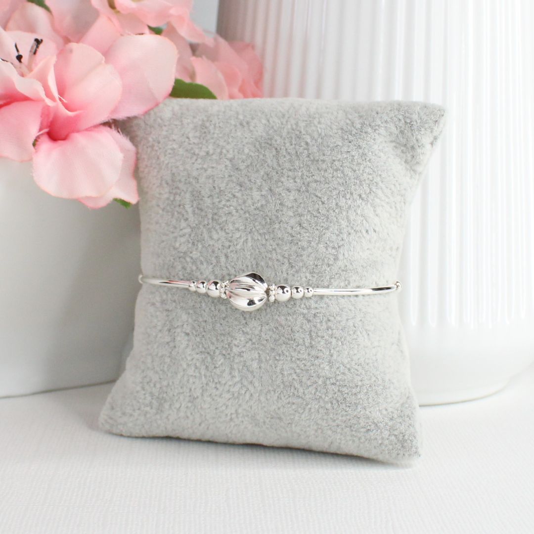 Sterling Silver Beaded Bracelet – Madeleine | Limited Edition - Iconic Collection