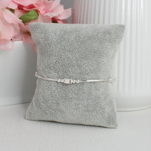 Sterling Silver Beaded Bracelet – Hannah | Limited Edition - Iconic Collection