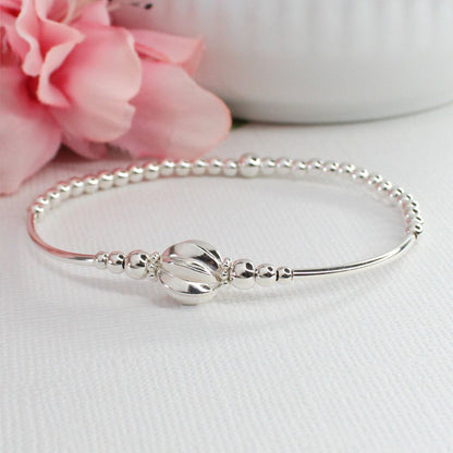 Sterling Silver Beaded Bracelet – Madeleine | Limited Edition - Iconic Collection