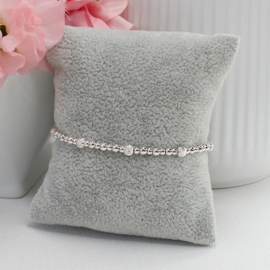 Sterling Silver Beaded Bracelet - Sophie | Iconic Collection