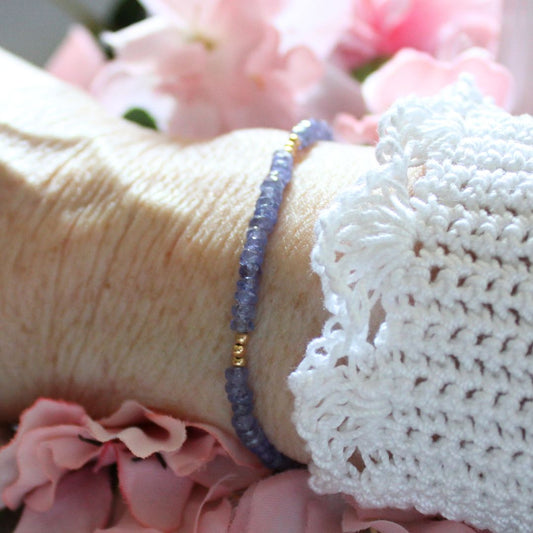 Tanzanite Gemstone Bracelet - Indigo Mist