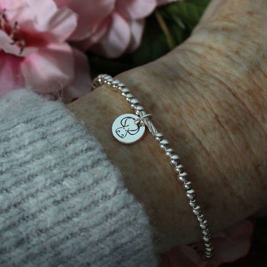 Taurus Zodiac Sterling Silver Stacking Bracelet – Mia Love Drop