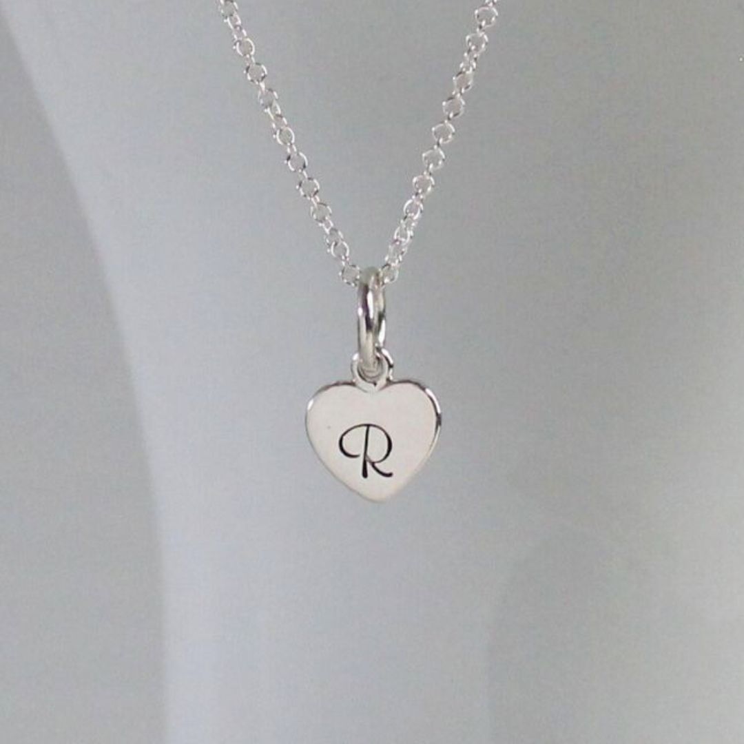 Valentina Love Drop - Personalized Heart Pendant Necklace