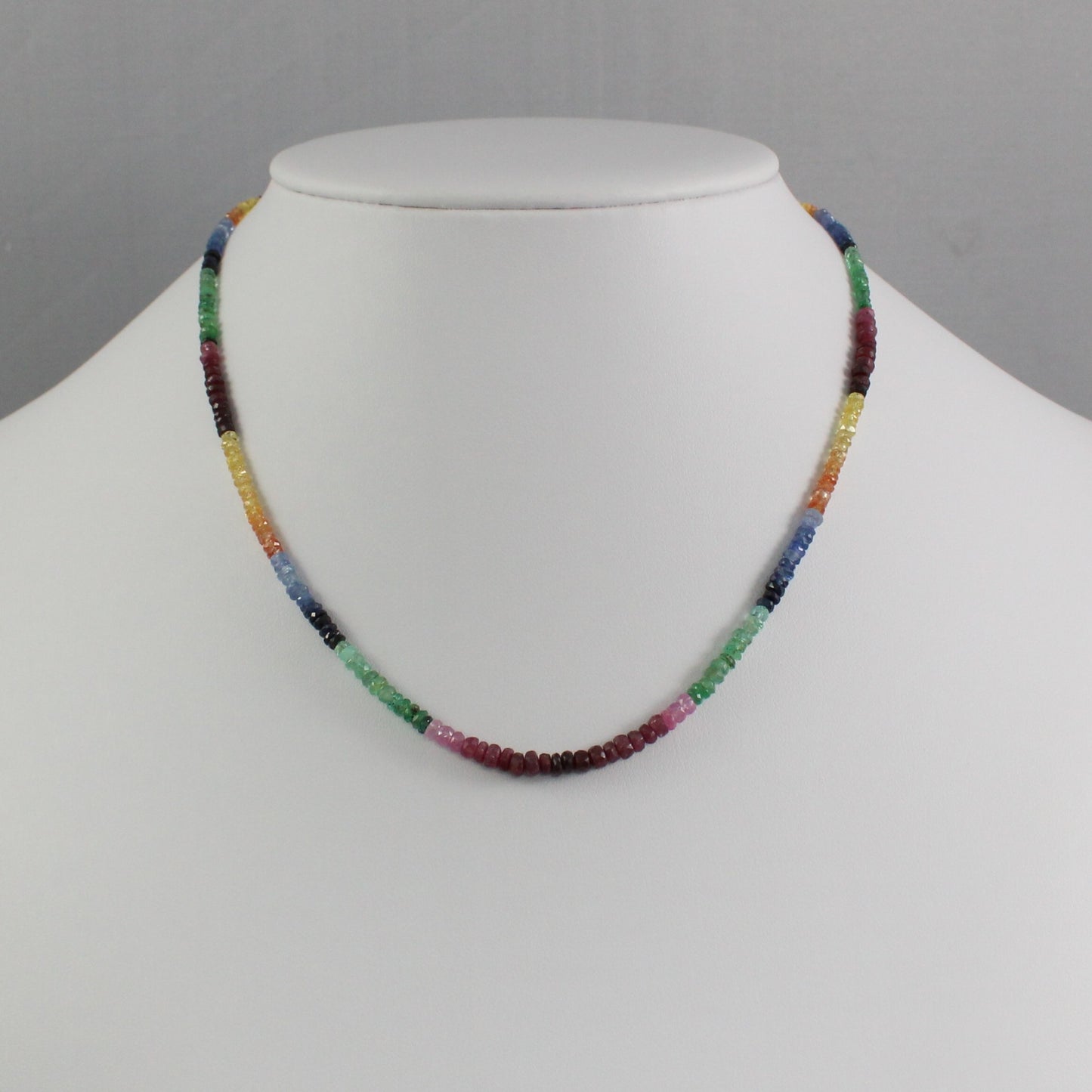 Multi Colour Sapphire Necklace - Brooklyn
