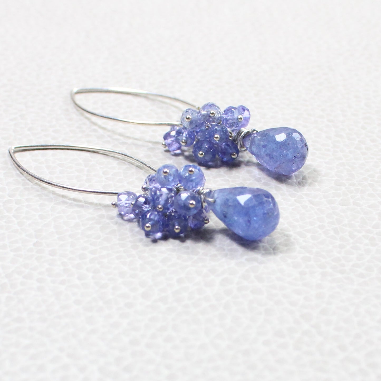 Tanzanite Long Dangle Earrings -Zoey