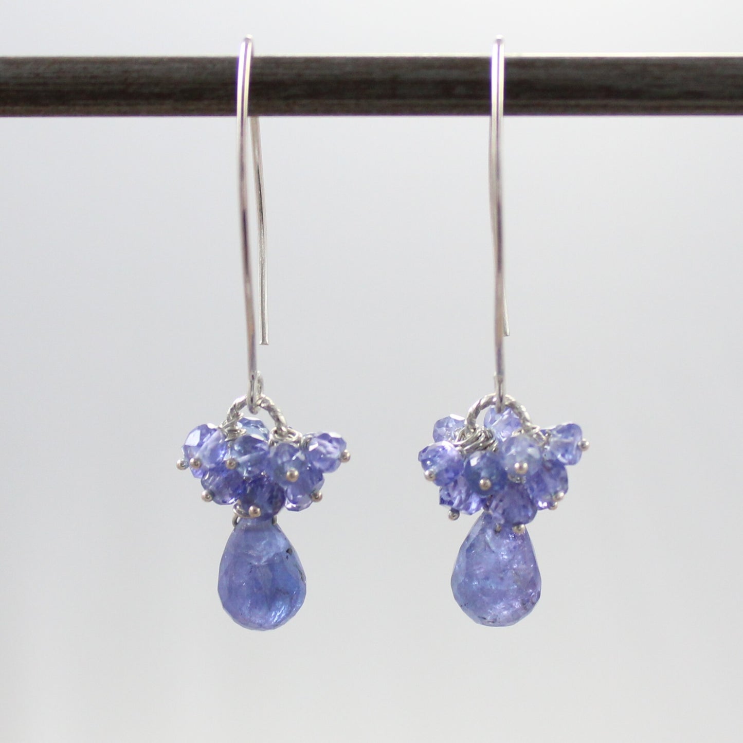 Tanzanite Long Dangle Earrings -Zoey